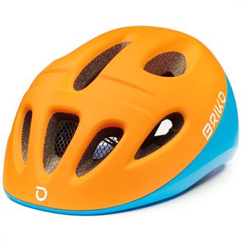 CASCO CICLO RAGAZZO FURY MATT ORANGE BLUE FL