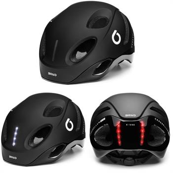 CASCO CICLO E-ONE LED BLACK (TG.M 53-58/TG.L 59-63)
