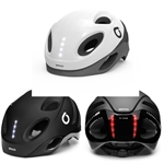 CASCO CICLO E-ONE LED WHITE OUT SILVER