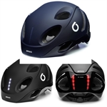 CASCO CICLO E-ONE LED BLUE (TG.M 53-58/TG.L 59-63)
