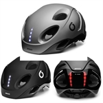 CASCO CICLO E-ONE LED ANTRACITE SILVER