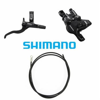 KIT FRENO DISCO POST.SHIMANO 2 PISTONI BL-M4100+BR-MT410+TUB