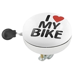 CAMPANELLO DING-DONG FERRO I LOVE MY BIKE 80MM