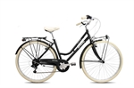 CICLO 28 CTB DONNA UNICA 6V ALLOY NERO OPACO