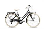 CICLO 28 CTB DONNA UNICA 6V ALLOY NERO OPACO
