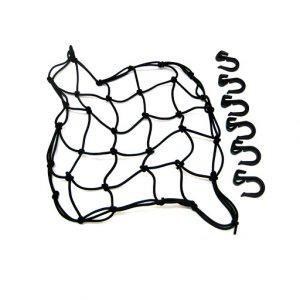 RETE FERMA CARICO 38x38cm NERA GANCI IN PLASTICA REMOVIBILI