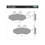 PASTIGLIE PIAGGIO BEVERLY 300/350-MEDLEY-X7-X8-X10