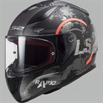 CASCO LS2 FF353 MOD.RAPID CIRCLE MATT TITANIUM ORANGE