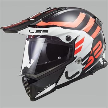 CASCO LS2 MX436 ON/OFF ROAD ADVENTUR BLACK/WHITE