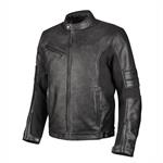 GIACCA CAFE' RACER AVIOR NERA 60% PELLE BOVINA