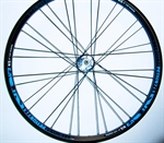 RUOTA ANTERIORE 27,5 MTB/E-BIKE DISK NERA/BLU CON BLOCCAGGIO