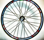 RUOTA POSTERIORE 26 MTB DISK 6F FILETTO NERA/ROSSA