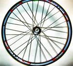 RUOTA POSTERIORE 26 MTB DISK 6F FILETTO NERA/ROSSA