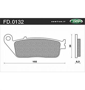 PASTIGLIE ANT.SUZUKI BURGMAN SINTER-TRIUMPH BONNEVILLE 865