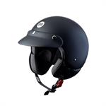 CASCO BHR MOD.803 SIMPLY NERO OPACO CON VISIERINO 3 BOTTONI