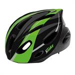 CASCO CICLO RAGAZZO/A SNAKE II MIS. M (53-56cm) NERO/VERDE