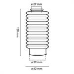 SOFFIETTI(CP) FORCELLA 11denti NERI HARLEY CIRCUIT COMPONENT