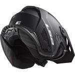 CASCO LS2 OF606 MOD.DRIFTER NERO OPACO ECE22.06