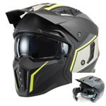 CASCO MPH MOD.HARRIER MATT BLACK/YELLOW OMOL.ECE 22.06