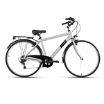 CICLO CITYBIKE 28 UOMO DOSSO 28.2 7V ARGENTO MIS. 48-M