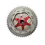 CASSETTA 12V SUNRACE CORPETTO SHIMANO 11-50T SILVER ROSSO