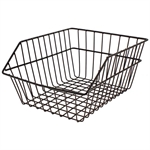 CESTINO POSTERIORE MAGLIA LARGA FERRO C/ATTACCHI 38x26x16cm