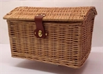 CESTINO POSTERIORE BAULETTO IN VIMINI 42x30x22/28cm MARRONE