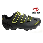 SCARPA MTB DEKO NEW CROSS NERA/GIALLA 3 STRAPPI