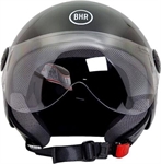 CASCO BHR MOD.800 NERO MET. CON VISIERA