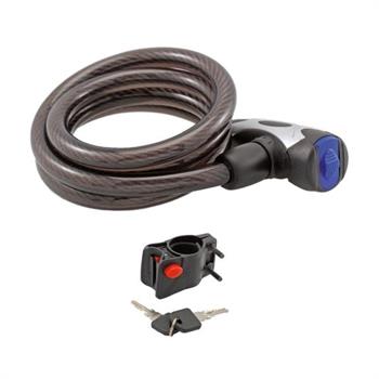 LUCCHETTO CAVO 15x800 NERO CON ANTIPOLVERE
