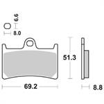 PASTIGLIE SBS 634* YAMAHA FZ6-R6-MT07-MT09-TDM ANT.RACING