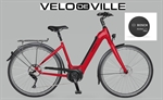 E-BIKE 28 VELOdeVILLE MOD.AEB290 RED MAT ALIVIO 9V-400WH