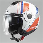 CASCO MPH MOD.DJ BIANCO-ROSSO/BLU