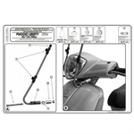 ATTACCHI PARABREZZA PIAGGIO LIBERTY 50/125/200 new 02>13