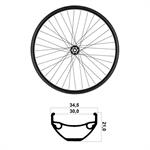 RUOTA ANTERIORE 27,5x30mm TUBELESS READY P.P. 110MM  DISK