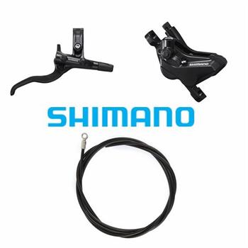 KIT FRENO DISCO POST.SHIMANO 4 PISTONI BL-M4100+BR-MT420+TUB