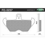 PASTIGLIE BMW(F) K RS 1100/1200-RR 1100