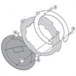 FLANGIA BORSA SERBATOIO TANKLOCK VOGE VALICO 525 DSX 2023