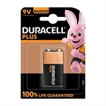 BATTERIA TRANSISTOR 9V DURACELL PLUS100