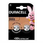 BATTERIA CR 2032 DURACELL BLISTER 2 Pezzi