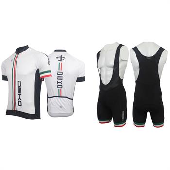 COMPLETO SALOPETTE E MAGLIA ESTIVO BIANCO/TRICOLORE