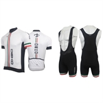 COMPLETO SALOPETTE E MAGLIA ESTIVO BIANCO/TRICOLORE