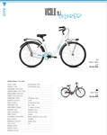 CICLO CITYBIKE 26 DONNA VICOLO 26.1 1V BIANCO BLUE MIS.43