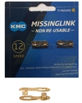 GIUNTO CATENA 12V KMC Ti-N GOLD (non riutilizzabile)