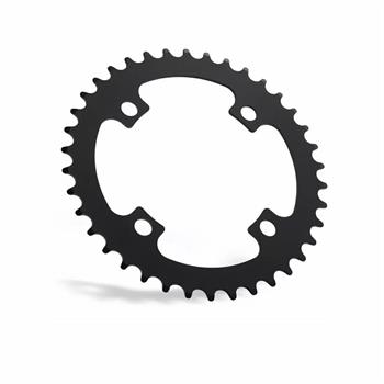 CORONA E-BIKE MICHE 38D 104BCD ACCIAIO NERA 4 FORI