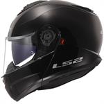 CASCO LS2 FF908 MOD.STROBE2 MODULARE NERO LUCIDO