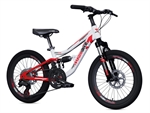 CICLO MTB 20 TWENTY FULL 21 VELOCITA' BICOLORE BIANCO/ROSS