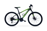 CICLO 26 MTB MUD 21V DISK NERO VERDE
