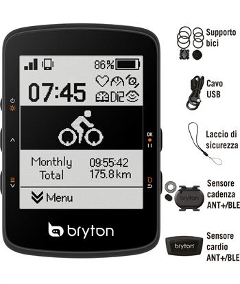 CICLOCOMPUTER BRYTON RIDER 460D SENS.CADENZA E FASCIA CARDIO