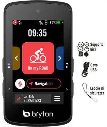 CICLOCOMPUTER BRYTON RIDER 750SE USB BATTERIA DA 40h